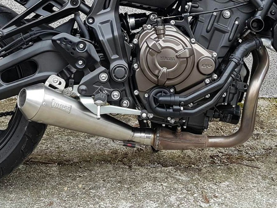 MT-07ステンレス製マフラー MT-07 Tromb ステンレス スリップオンマフラー MASS Exhaust | バイク