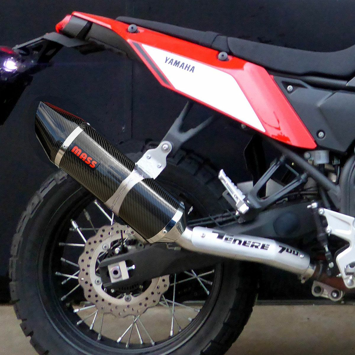テネレ700 (19-26) MASS Exhaust オーバルカーボン スリップオン