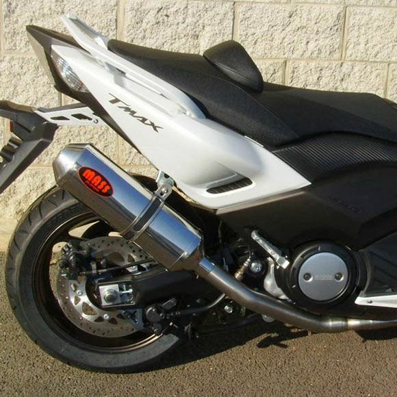 TMAX 社外マフラー TMAX オーバルステンレス フルエキゾーストマフラー MASS Exhaust