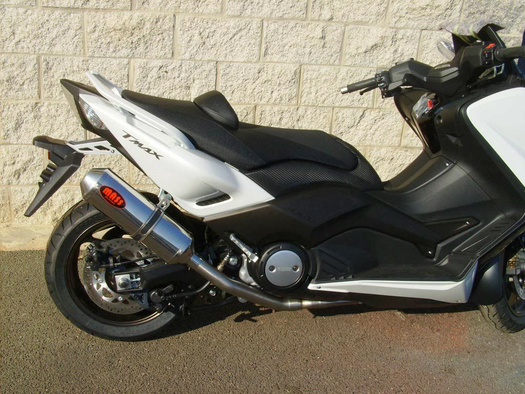 TMAX オーバルステンレス フルエキゾーストマフラー MASS Exhaust