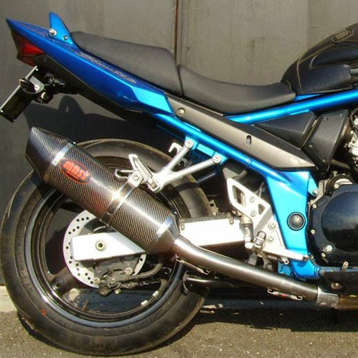 GSF1200/S バンディット 97-06 オーバルカーボン スリップオンマフラー