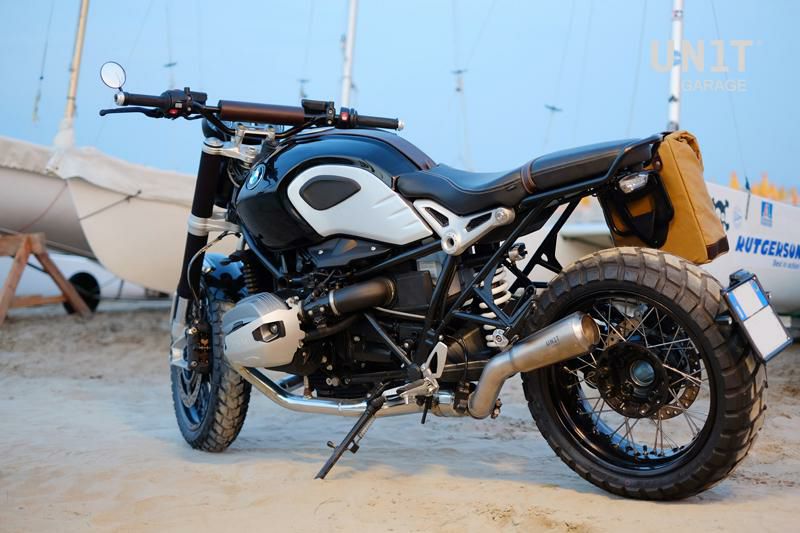 BMW RnineT スリップオンマフラー ローパイプ フルチタン UNIT GARAGE