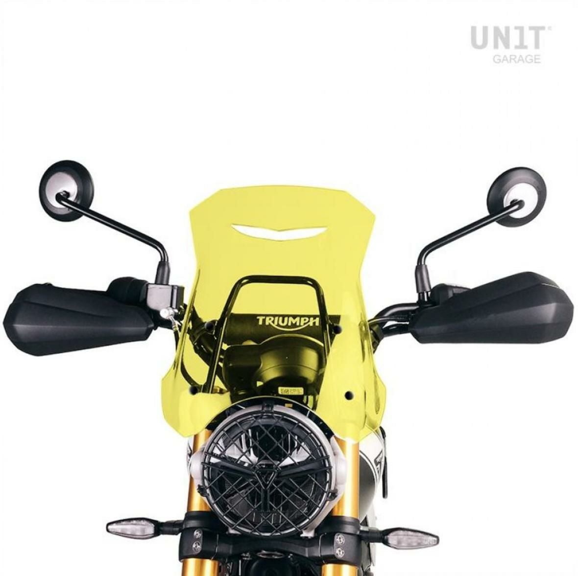 トライアンフ スクランブラー400X ウインドシールド XL イエロー UNIT