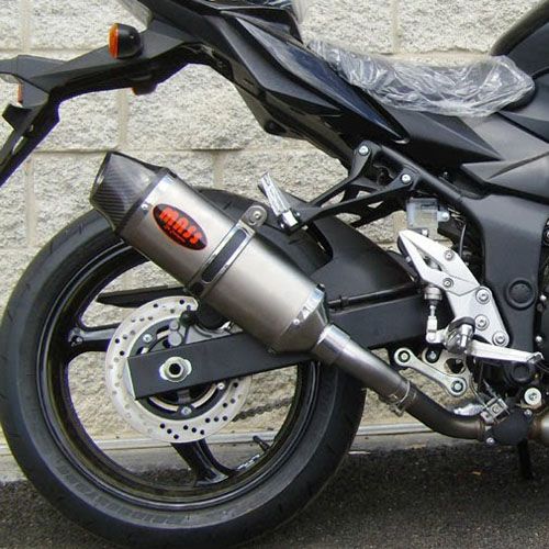 GSR750 オーバルチタン スリップオンマフラー カーボンチップ MASS