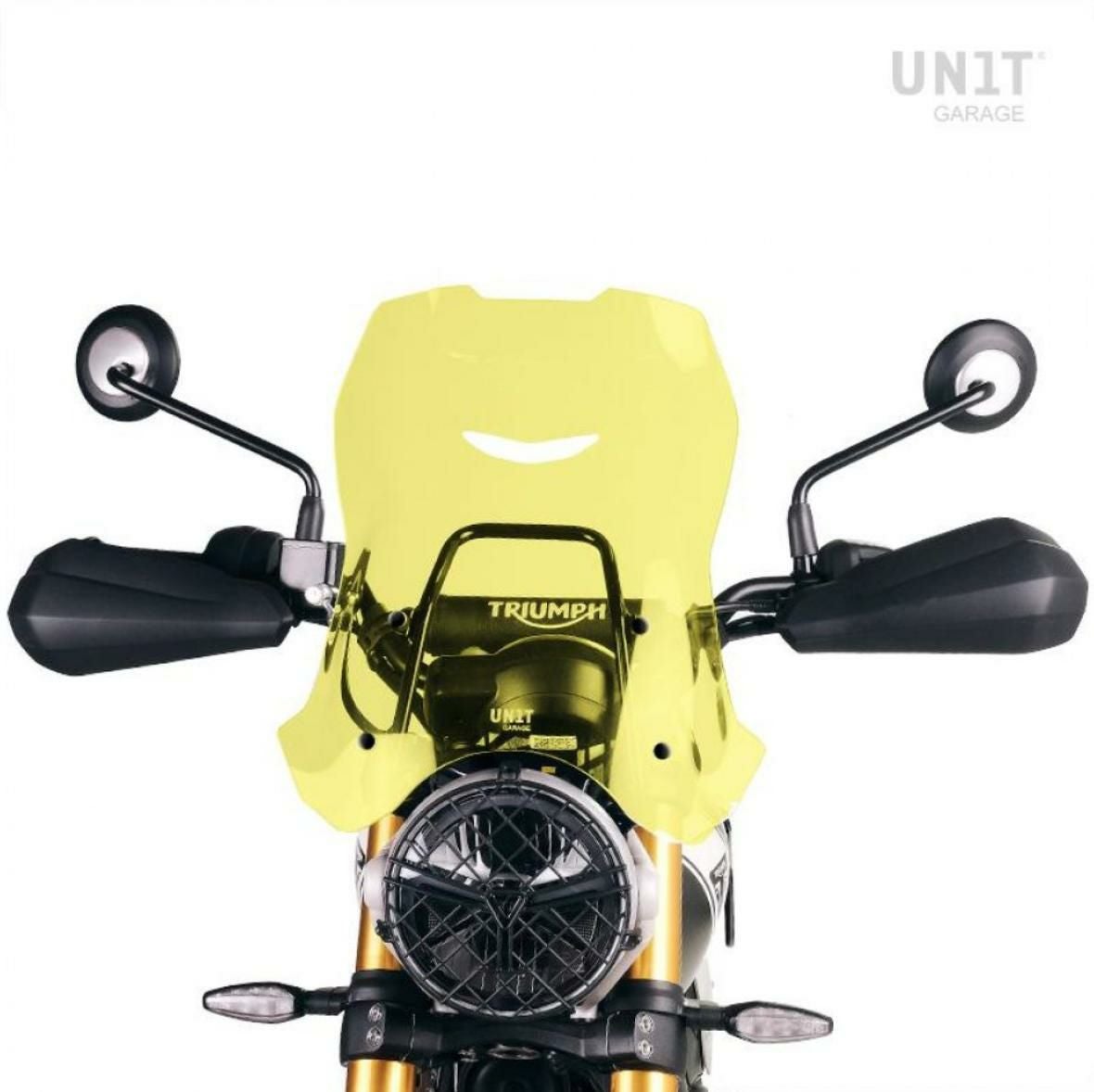 トライアンフ スクランブラー400X ウインドシールド XL イエロー UNIT