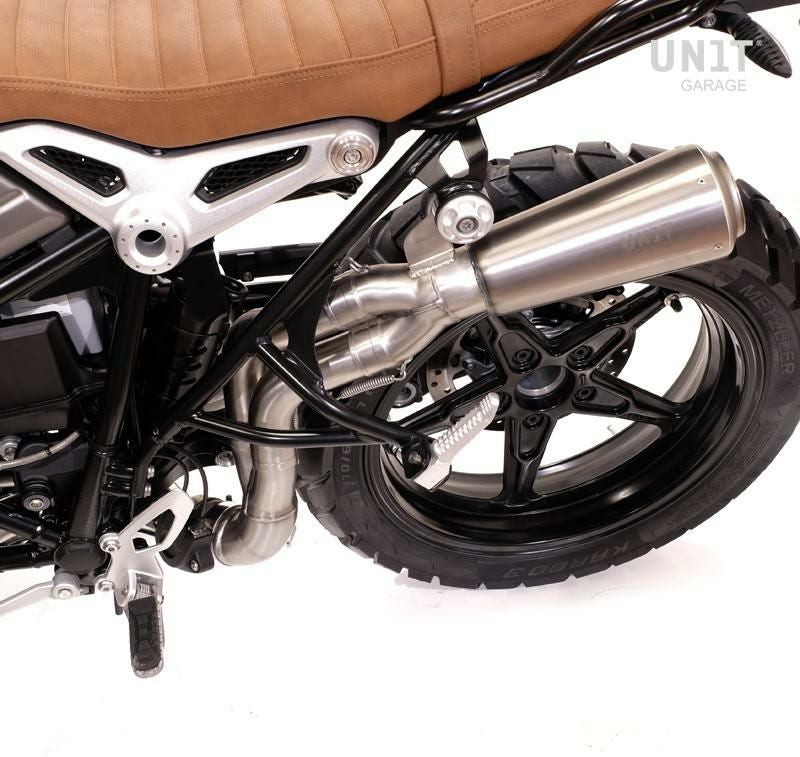  RnineTスクランブラー用スリップオンマフラー unitgarage BMW RnineT Scrambler スリップオンマフラー ハイパイプ ステンレス