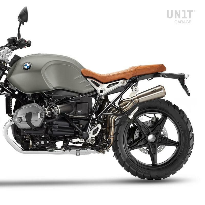  RnineTスクランブラー用スリップオンマフラー unitgarage BMW RnineT Scrambler スリップオンマフラー ハイパイプ フルチタン
