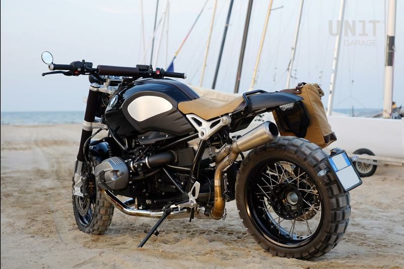 BMW RnineT スリップオンマフラー ハイパイプ フルチタン Eマーク付き