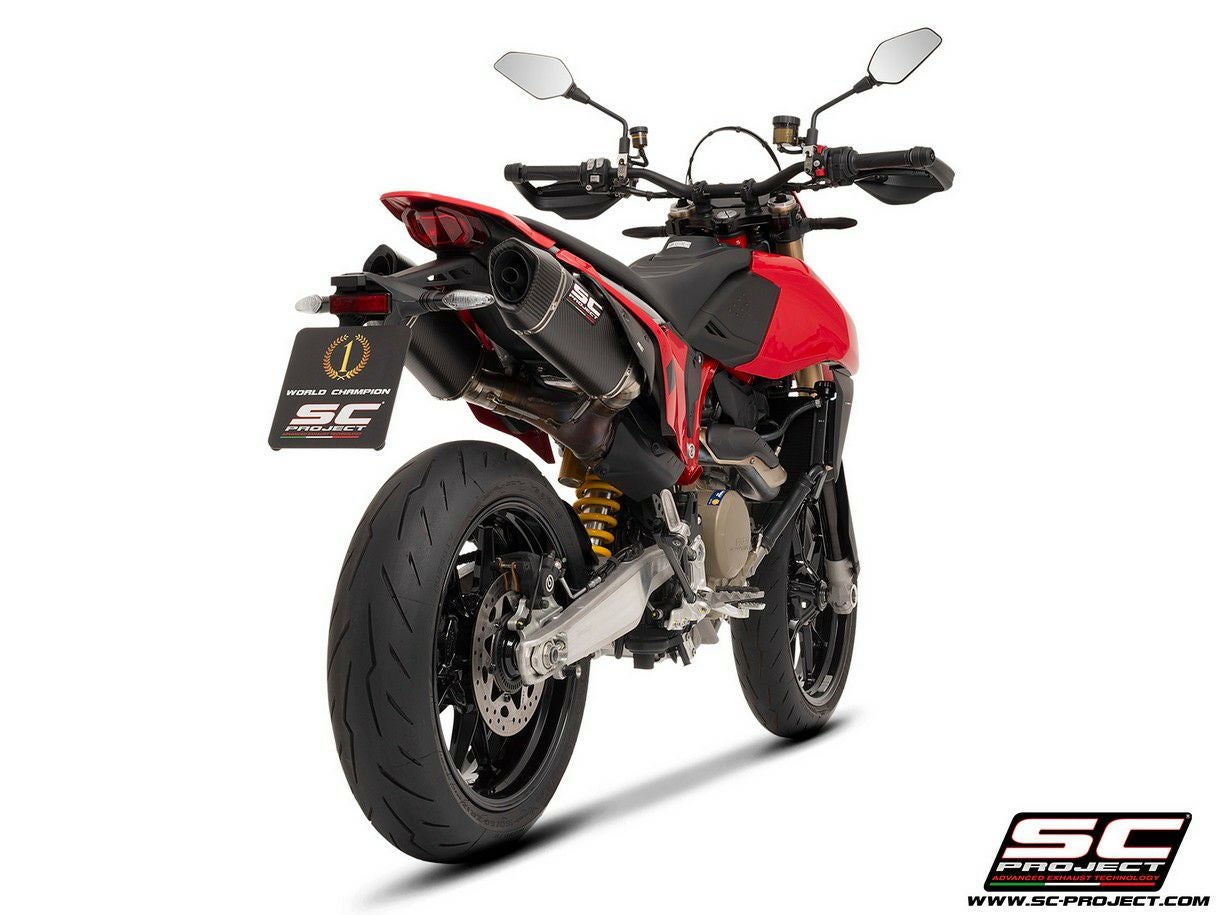 LC Parts デュアルテールマフラー DUCATI ハイパーモタード698モノ/RVE スリップオンマフラー デュアル