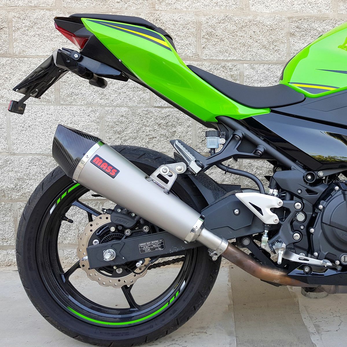 ニンジャ400 スリップオンカーボンマフラー Ninja400（ニンジャ）18年 SS-OVAL スリップオンマフラー 焼き色タイプ