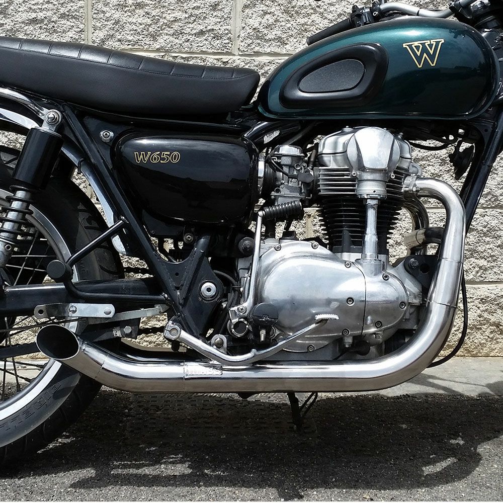 カワサキ　Ｗ６５０　キャブ　ダイワステンレスマフラー　引き取りのみ カワサキ W650 ダイワステンレスマフラー タンデムバー｜ナカムラ