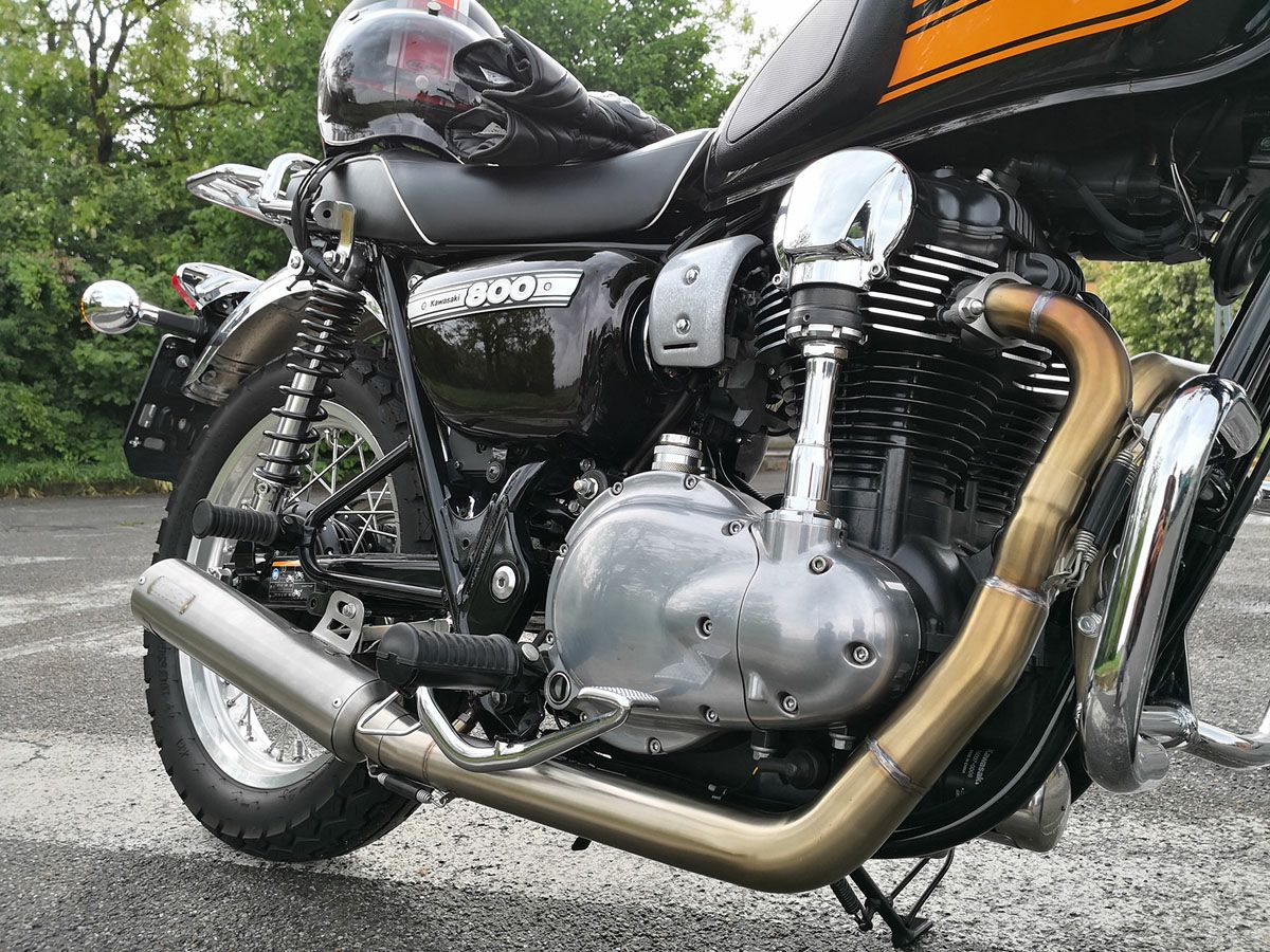 W800 ステンレス2in1 M1 フルエキゾーストマフラー MASS Exhaust