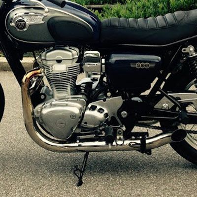 W800 ステンレス2in2 Hot Rod フルエキゾーストマフラー MASS Exhaust