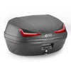 ジビ(GIVI) MONOLOCK 45L トップケース E455 シンプリー ブラック/レッドリフレクター ユニバーサルベースプレート付_1