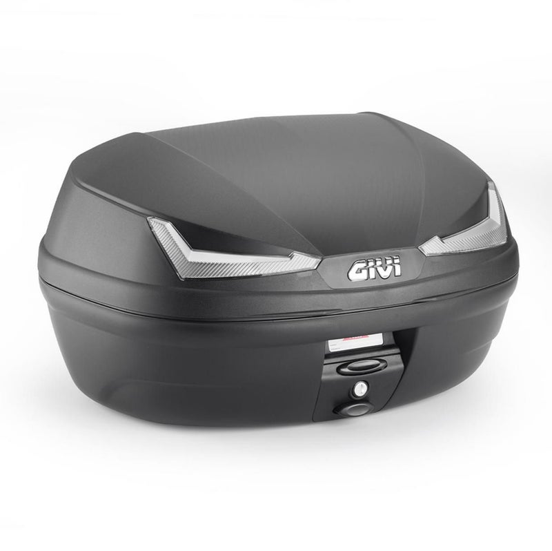 ジビ(GIVI) MONOLOCK 45L トップケース E455 シンプリーテック ブラック/スモークリフレクター ユニバーサルベースプレート付_1