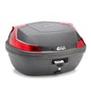 ジビ(GIVI) MONOLOCK 47L トップケース B47 ブレード ブラック（素材カラー）/レッドリフレクター ユニバーサルベースプレート付_1