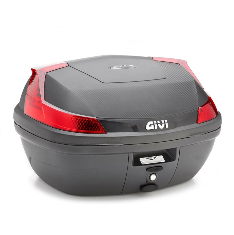ジビ(GIVI) MONOLOCK 47L トップケース B47 ブレード ブラック（素材カラー）/レッドリフレクター ユニバーサルベースプレート付_1
