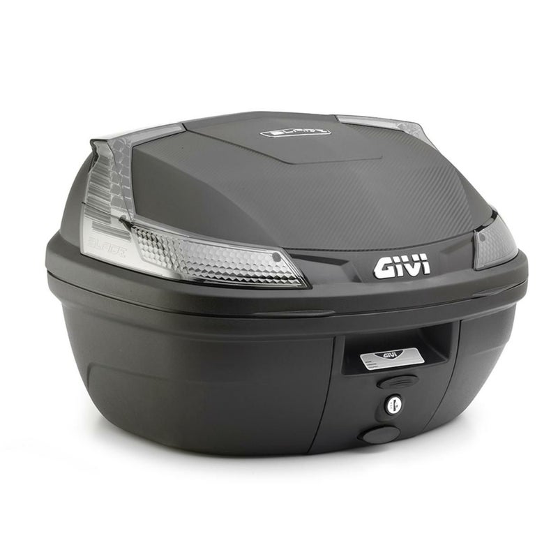 ジビ(GIVI) MONOLOCK 47L トップケース B47 ブレードテック  ブラック（素材カラー）/スモークリフレクター ユニバーサルベースプレート付_1