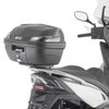 ジビ(GIVI) MONOLOCK 47L トップケース B47 ブレードテック  ブラック（素材カラー）/スモークリフレクター ユニバーサルベースプレート付_3