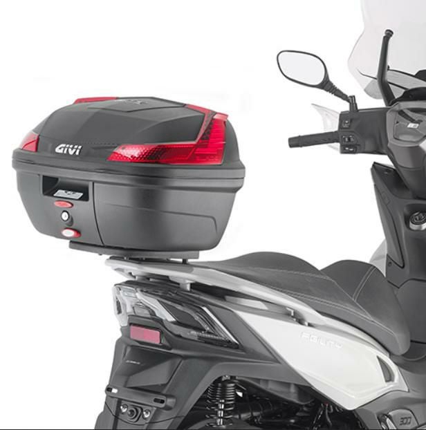 ジビ(GIVI) MONOLOCK 37L トップケース B37ブレード ブラック/レッド