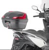 ジビ(GIVI) MONOLOCK 37L トップケース B37ブレード ブラック/レッドリフレクター ユニバーサルベースプレート付_2