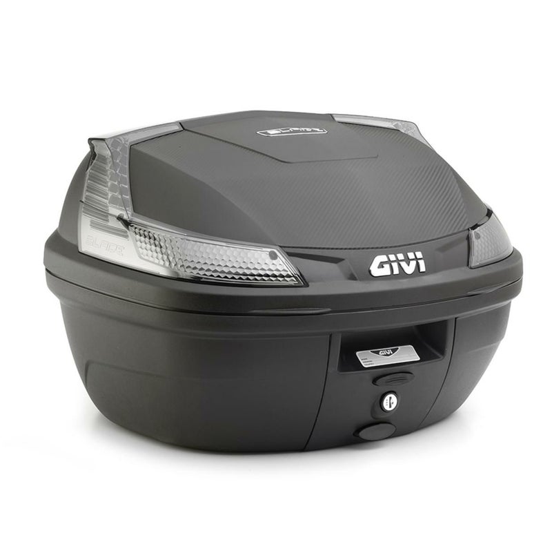 ジビ(GIVI) MONOLOCK 37L トップケース B37ブレードテック ブラック/スモークリフレクター ユニバーサルベースプレート付_1