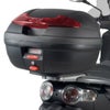 ジビ(GIVI) MONOLOCK 34L トップケース E340 ビジョン ブラック/レッドリフレクター ユニバーサルベースプレート付_2