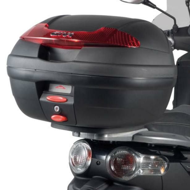 ジビ(GIVI) MONOLOCK 34L トップケース E340 ビジョン ブラック/レッド 
