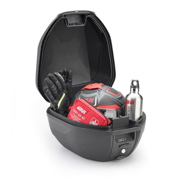 ジビ(GIVI) MONOLOCK 30L トップケース C30 ブラック/レッド