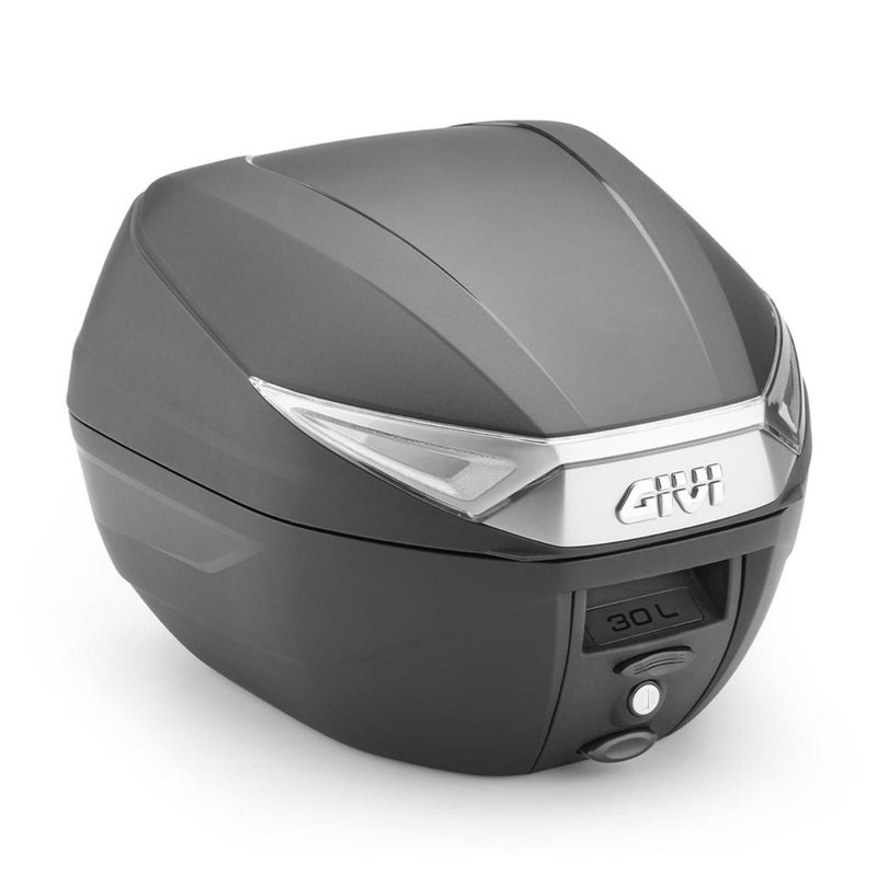 ジビ(GIVI) MONOLOCK 30L トップケース C30 テック ブラック/スモークリフレクター ユニバーサルベースプレート付_1