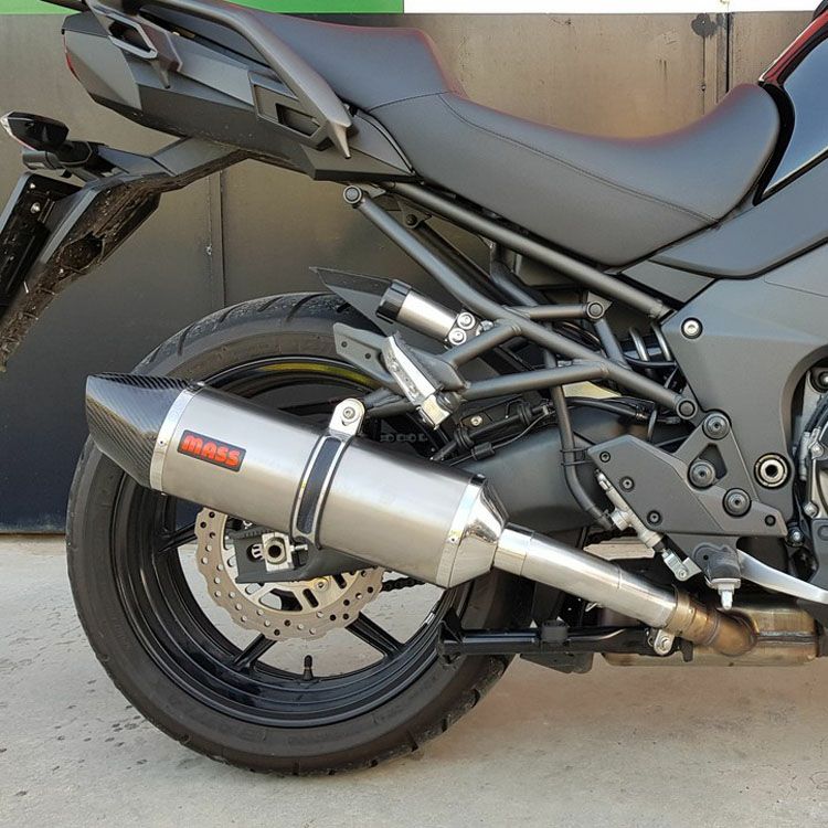 XL1000Vバラデロ オーバルカーボン スリップオンマフラー MASS Exhaust