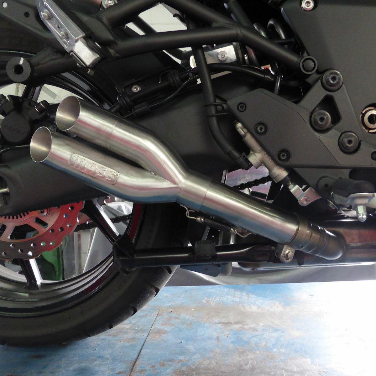 アプリリア RSV1000R GP1 ステンレス スリップオンマフラー MASS