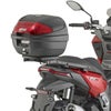 ジビ(GIVI) MONOLOCK 30L トップケース E300N2B ブラック/レッドリフレクター ユニバーサルベースプレート付_2
