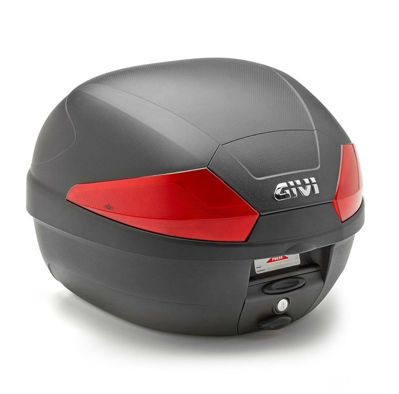 ジビ(GIVI) MONOLOCK 29L トップケース B29N2 ブラック/レッドリフレクター ユニバーサルベースプレート付_1