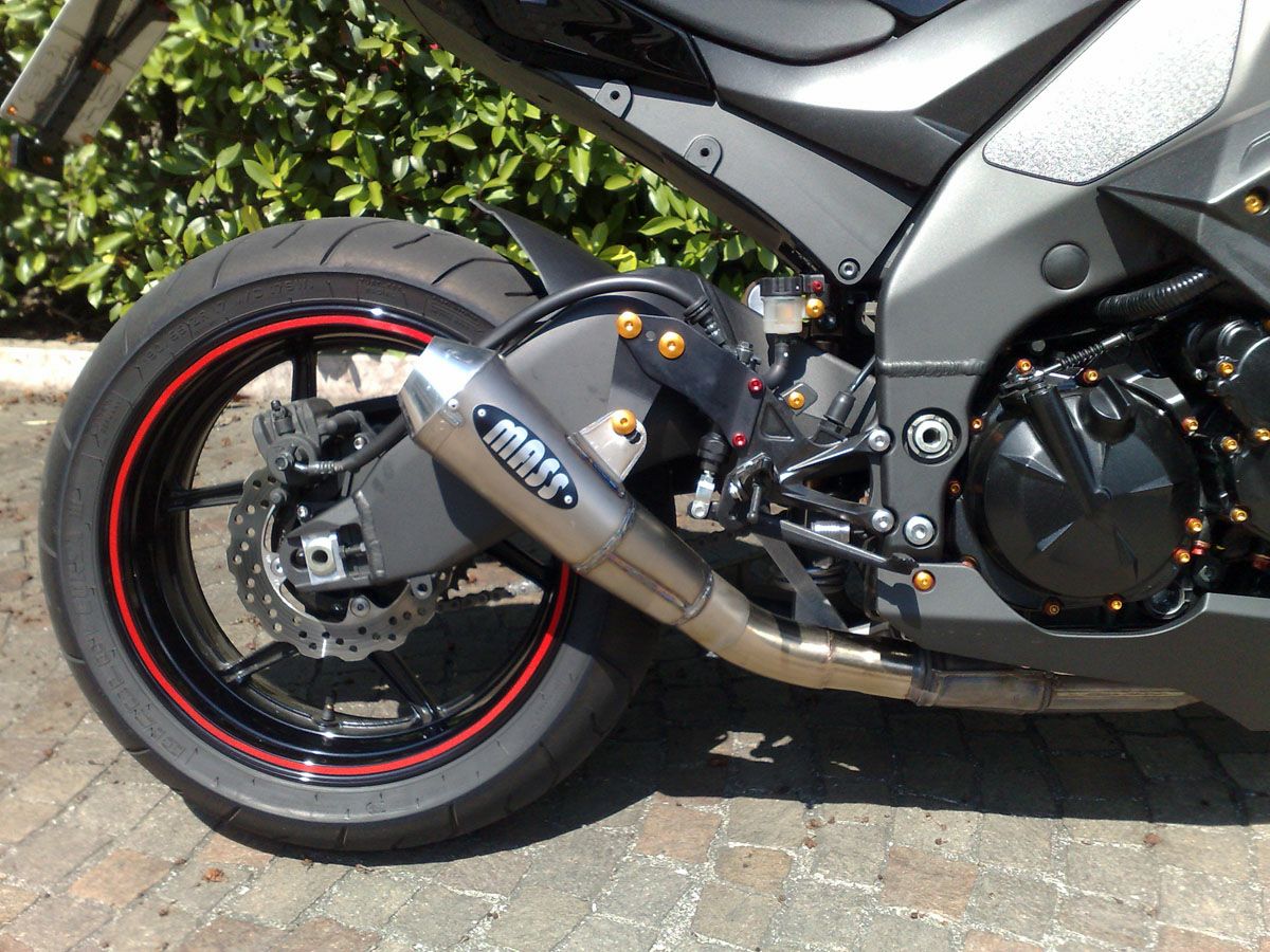 ZX-10R 08-09 Trombカーブチタン スリップオンマフラー MASS Exhaust