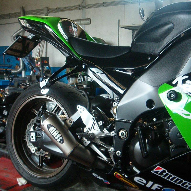 Z750 07-14 Trombカーブチタン スリップオンマフラー MASS Exhaust