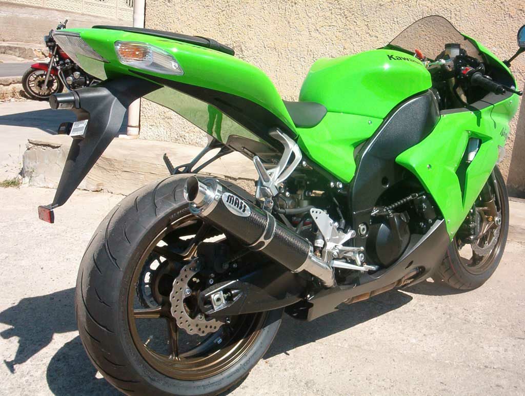 ZX-10R 06-07 GP1 カーボン ローサイド スリップオンマフラー MASS