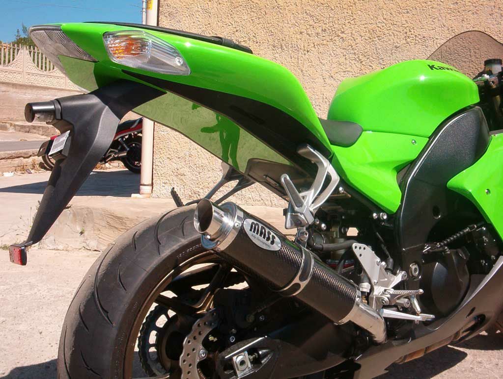 ZX-10R 06-07 GP1 カーボン ローサイド スリップオンマフラー MASS