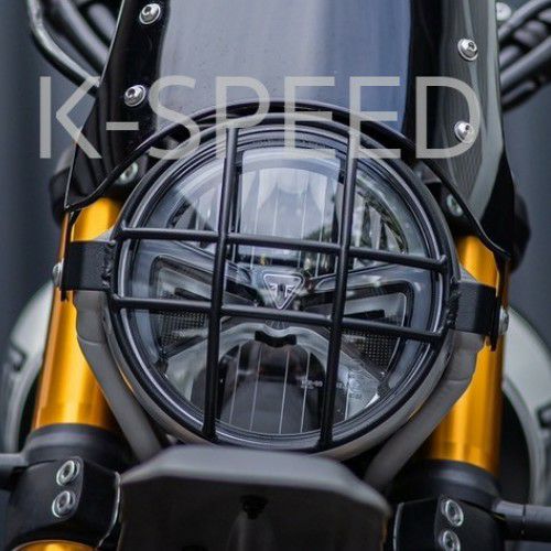 トライアンフ スピード400 ヘッドライトガード Diabolus ブラック K-SPEED_1