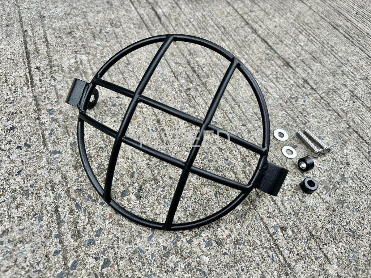 トライアンフ スピード400 ヘッドライトガード Diabolus ブラック K-SPEED_2