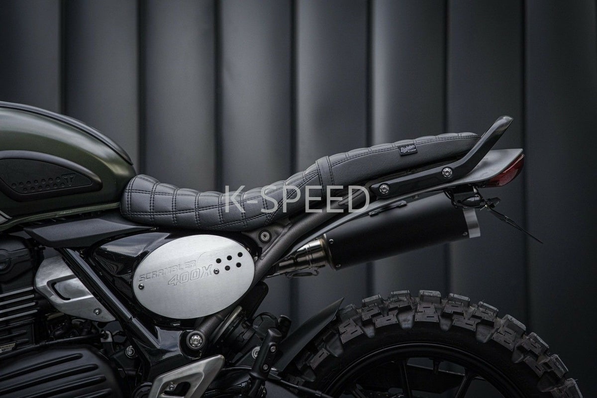 トライアンフ スピード400 シート Diabolus スクエアパターン ブラック K-SPEED_5