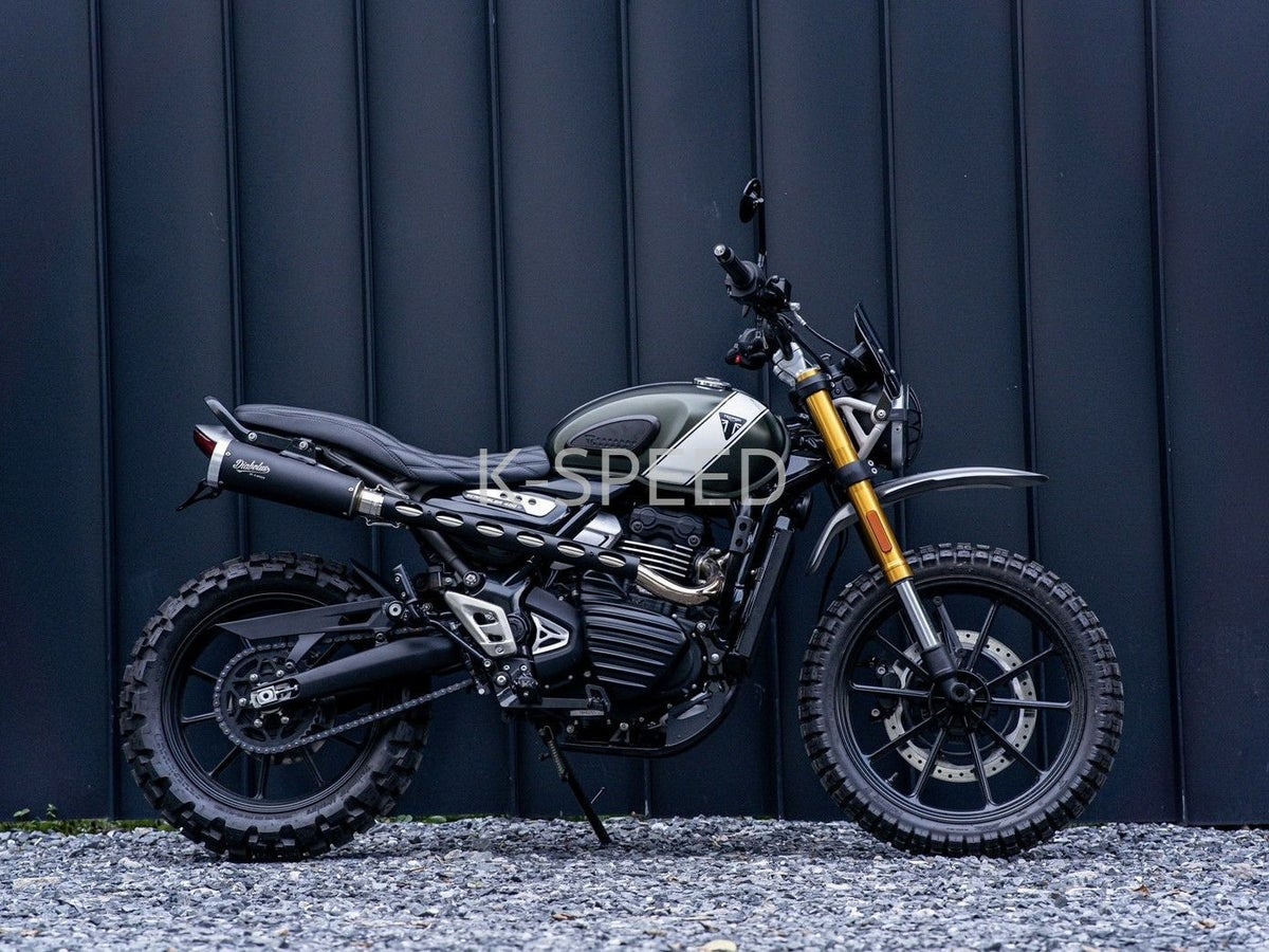 トライアンフ スクランブラー400X/スピード400 シート Diabolus ミックススタイル ブラック K-SPEED_4