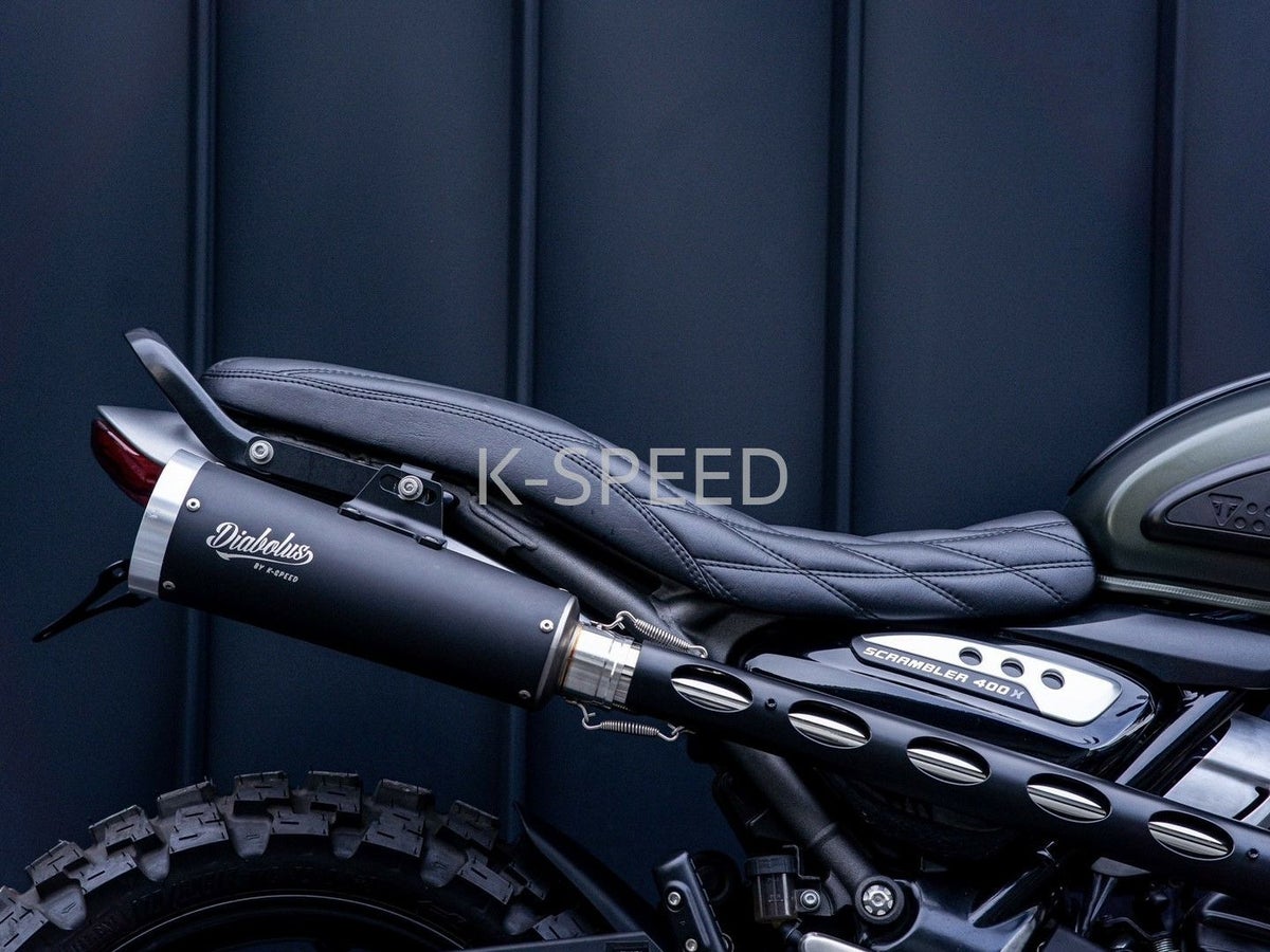 トライアンフ スクランブラー400X/スピード400 シート Diabolus ミックススタイル ブラック K-SPEED_5