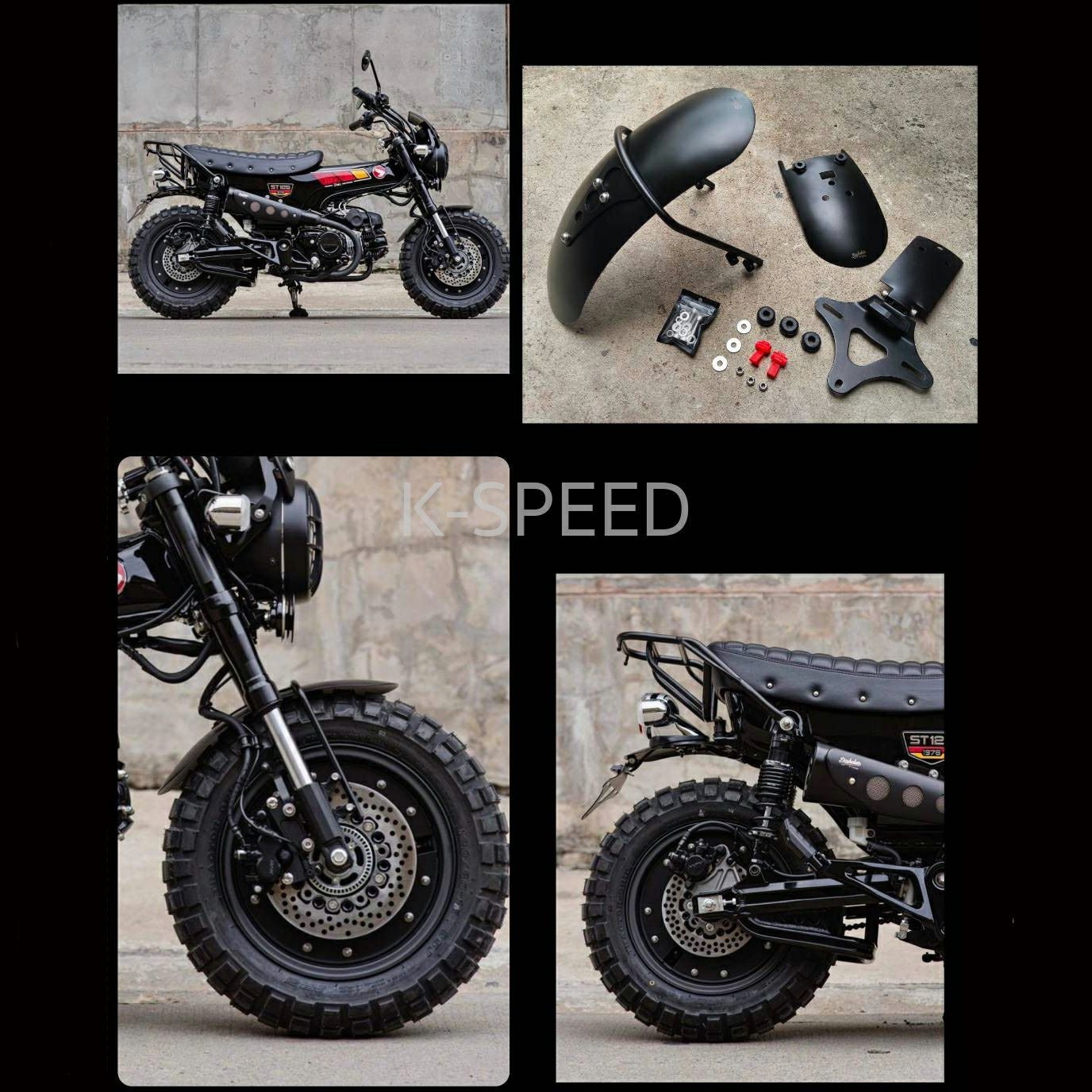 512197 Diabolus ホンダ ダックス ST125 フロントフェンダー Amazon | Diabolus by K-SPEED （旧Diablo Custom Works）ホンダ