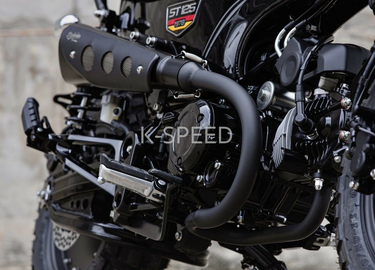 ホンダ ダックス125 フルエキゾーストマフラー ショートスタイル ホンダ ダックス125 フルエキゾーストマフラー ショートスタイル