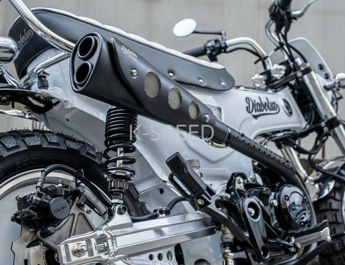 ホンダ ダックス125 フルエキゾーストマフラー レトロスタイル