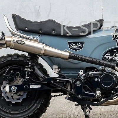 ホンダ ダックス125 フルエキゾーストマフラー Diabolus ブラッシュ 
