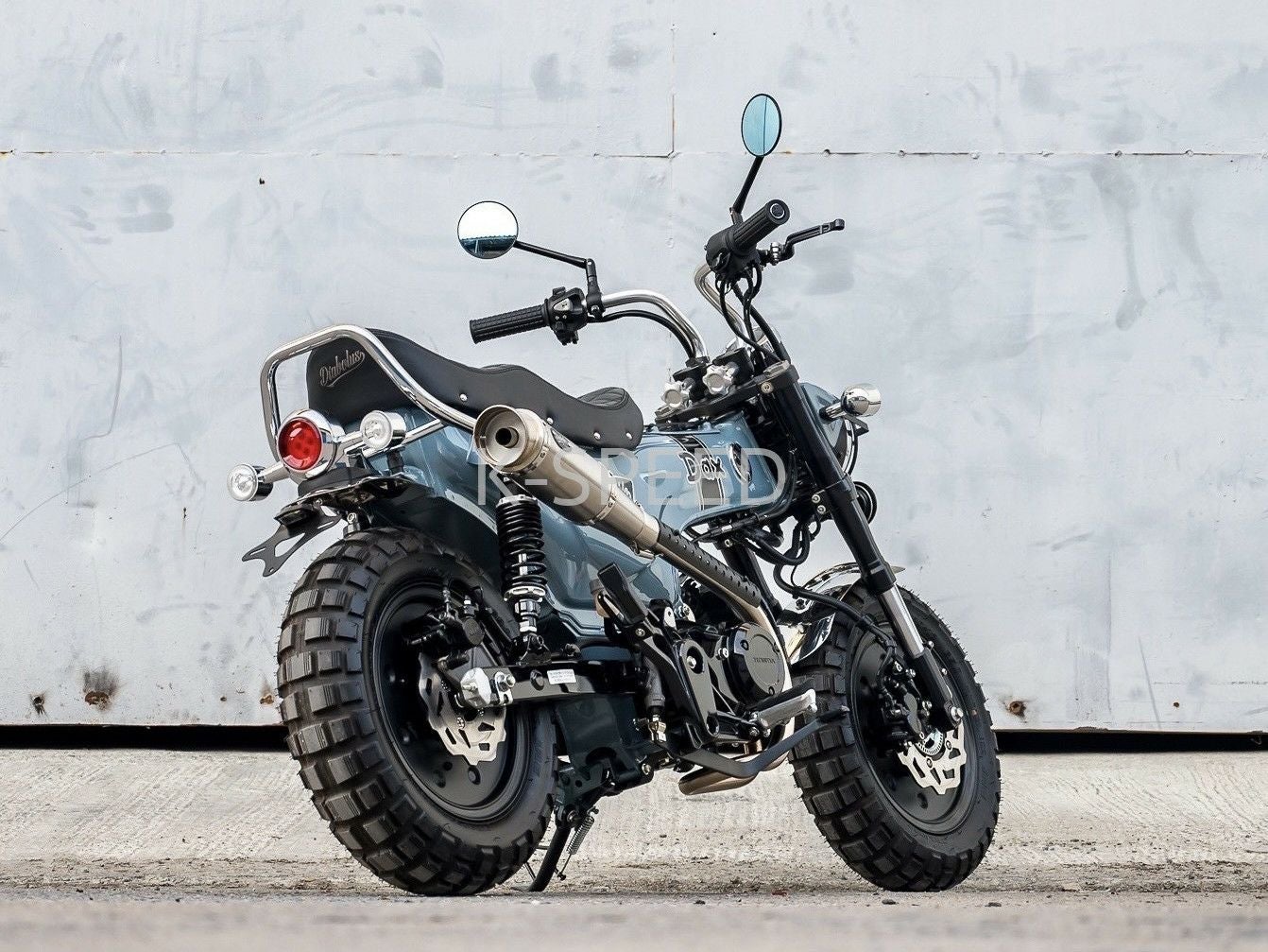 ホンダ ダックス125 フルエキゾーストマフラー Diabolus ブラッシュ