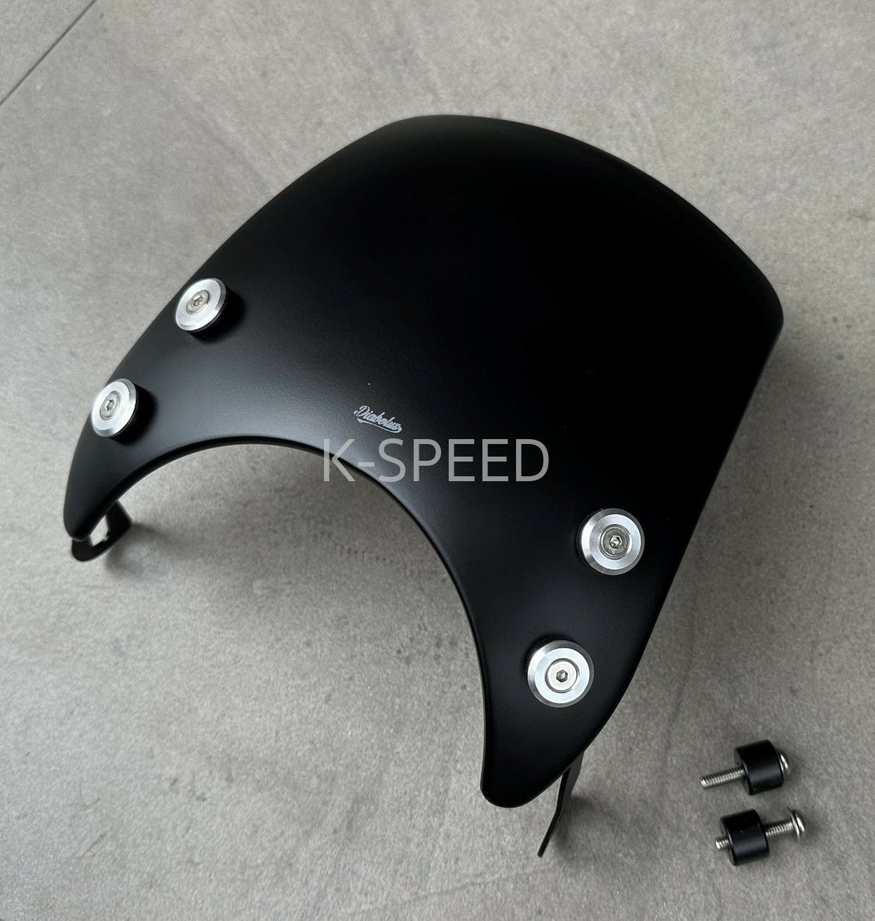 ホンダ ダックス125 スクリーン Diabolus V2 ブラック K-SPEED