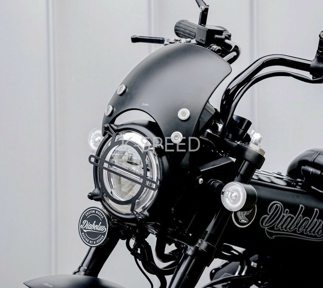 ホンダ ダックス125 スクリーン Diabolus V2 ブラック K-SPEED